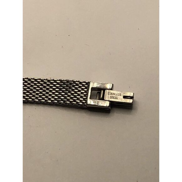 Fossil Watch Parts Half Band 6mm Silver Mesh Links Clasp 14mm GY163 - Picture 10 of 10